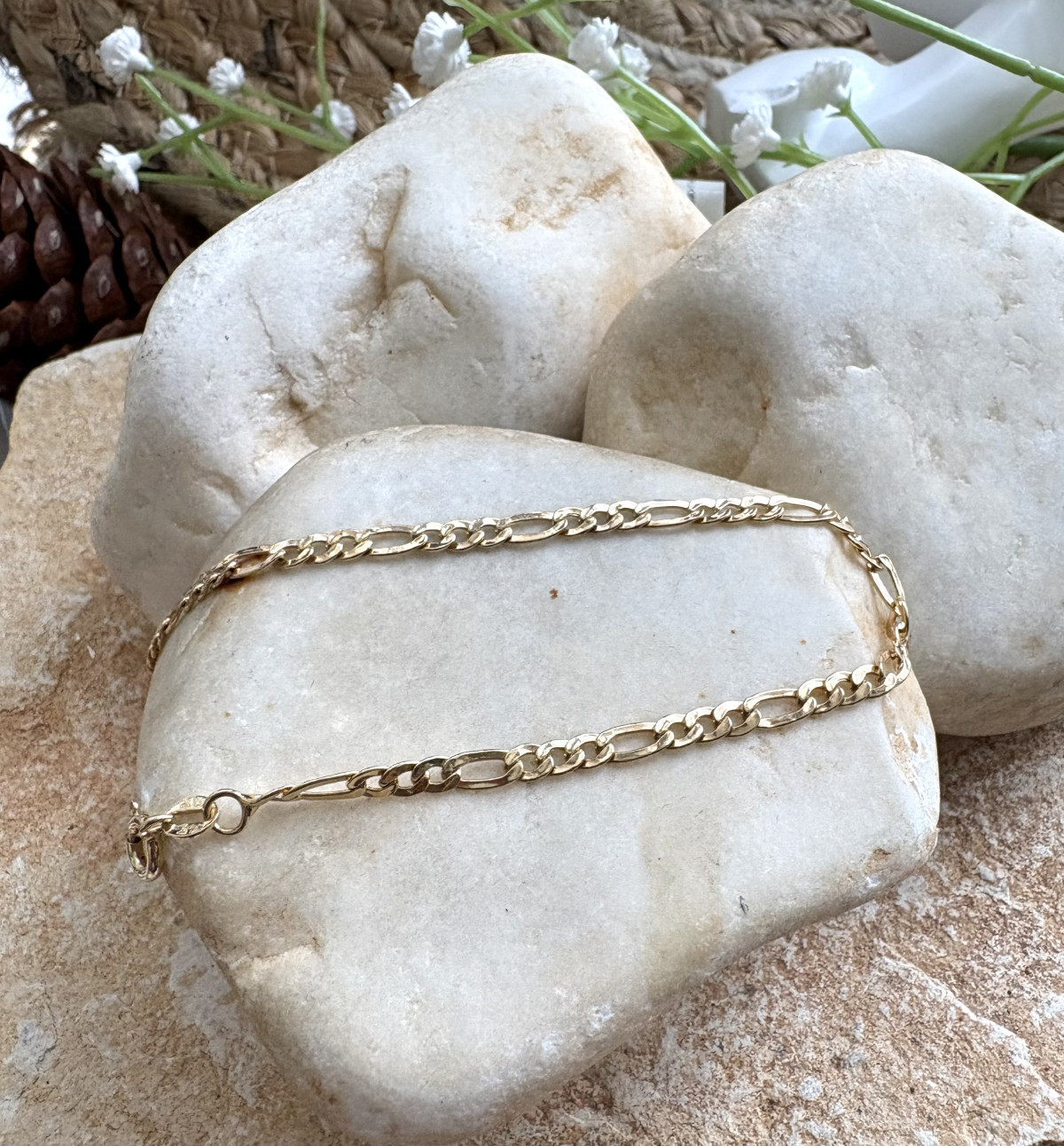 צמיד זהב 14K חוליות