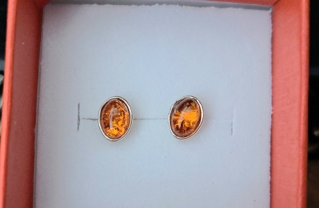 Earrings - Tiger eye stone