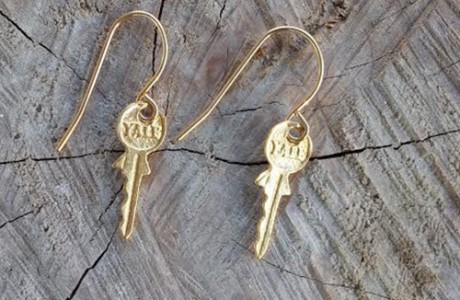 עגילי גולדפילד נופלים תליון מפתח