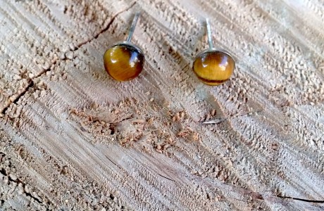 Earrings - Tiger eye stone