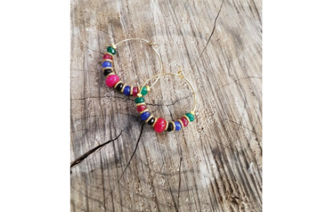 עגילי ציפוי חישוק - אזל